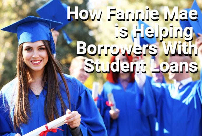 College graduate with student-loan debt in blue